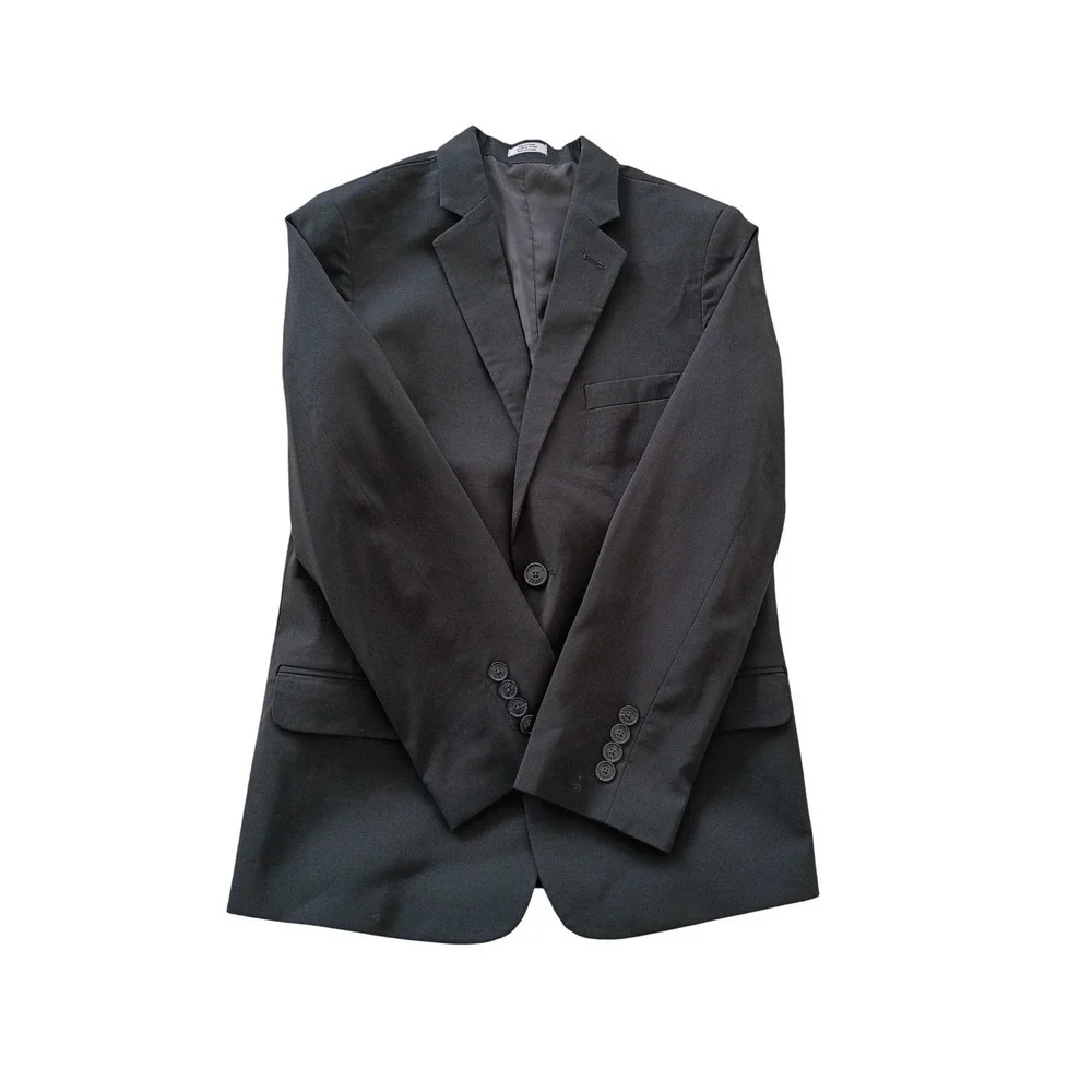 Calvin Klein Boys 12 Charcoal Gray Blazer‎ Suit Jacket Formal Wedding
